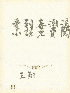 爱到春潮滚滚来小说免费阅读