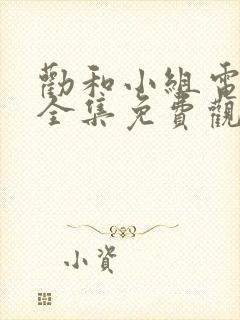 劝和小组电视剧全集免费观看