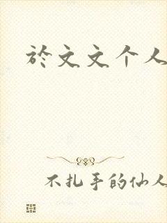 于文文个人简历