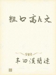 粗口高h文