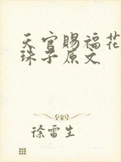 天官赐福花怜塞珠子原文