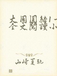 大团圆结1一6全文阅读小说