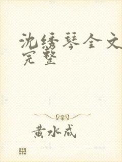 沈绣琴全文阅读完整