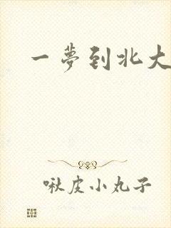 一梦到北大