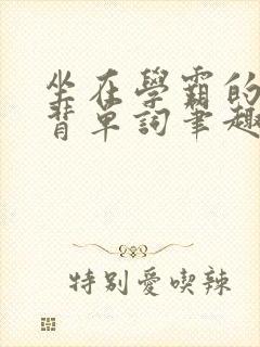 坐在学霸的鸡上背单词笔趣阁