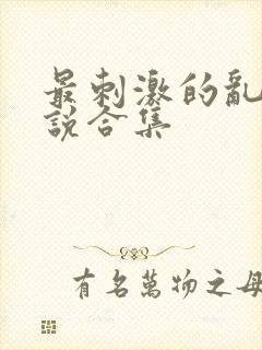 最刺激的乱惀小说合集