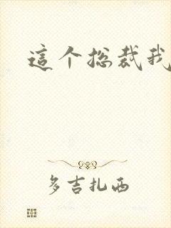 这个总裁我要了