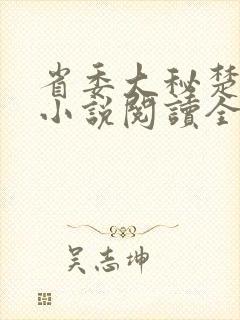 省委大秘楚东恒小说阅读全文