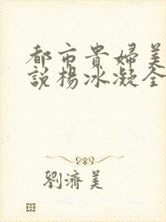 都市贵妇美腿小说杨冰凝全文阅读