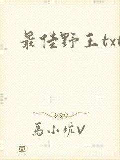 最佳野王txt