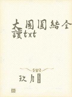大团圆结全文阅读txt