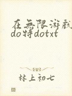 在无限游戏大里do特dotxt