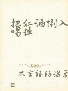 把红酒倒入b里喝掉