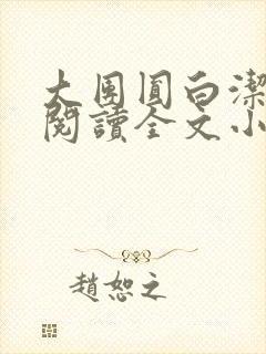 大团圆白洁免费阅读全文小说