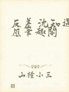 反差 沈知遇晏应笔趣阁