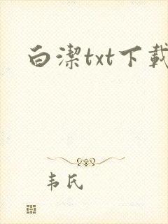 白洁txt下载