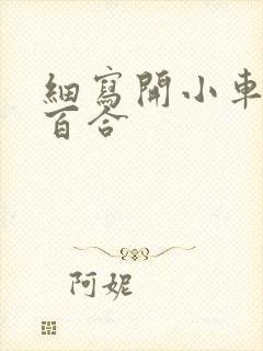 细写开小车车的百合