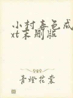 小村春色成刚txt末删版