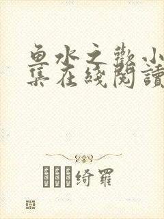 鱼水之欢小说全集在线阅读