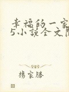 幸福的一家1一5小说全文阅读