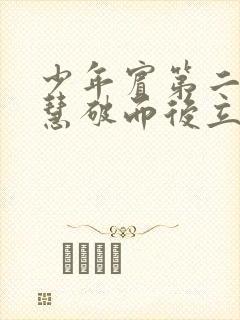 少年宾第二部珏慧破而后立