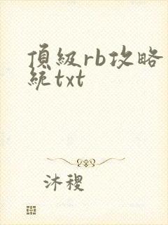 顶级rb攻略系统txt