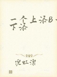 一个上添B一个下添