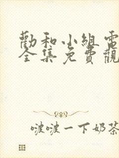 劝和小组电视剧全集免费观看