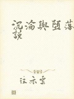 沉沦与堕落的小说