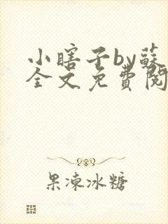 小瞎子by苏软全文免费阅读