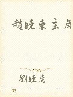 赵晓东主角小说