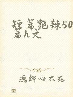 短篇艳辣500篇h文