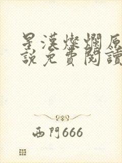 星汉灿烂原著小说免费阅读