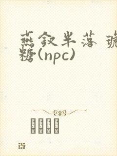 燕钗半落 琥珀糖(npc)