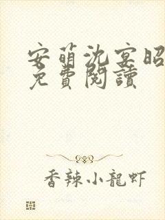 安萌沈宴昭小说免费阅读