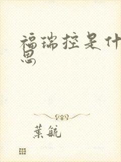 福瑞控是什么意思