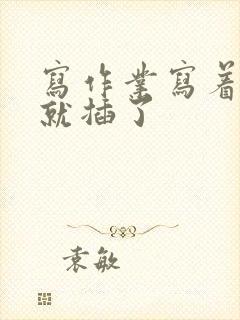 写作业写着写着就插了