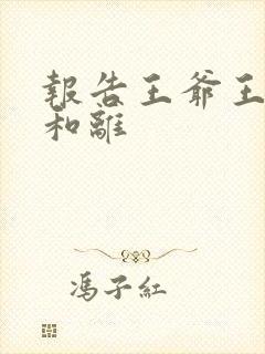 报告王爷王妃要和离