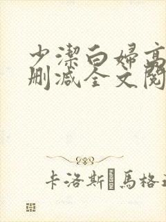 少洁白妇高义无删减全文阅读