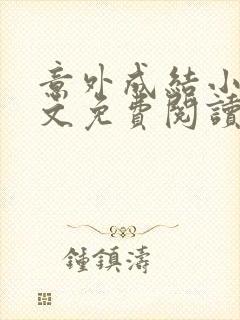 意外成结小说全文免费阅读笔趣阁下载无弹窗