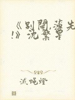 《别闹,薄先生!》沈繁星