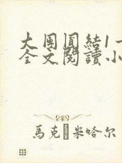 大团圆结1一6全文阅读小说于兜兜