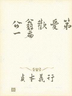 公翁欢爱第三十一篇