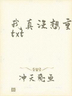 我真没想重生啊txt