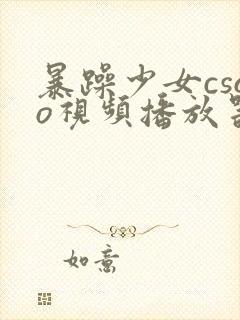 暴躁少女csgo视频播放器推荐