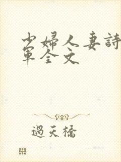 少妇人妻诗雨小军全文