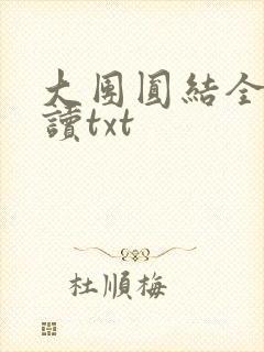大团圆结全文阅读txt