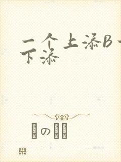 一个上添B一个下添