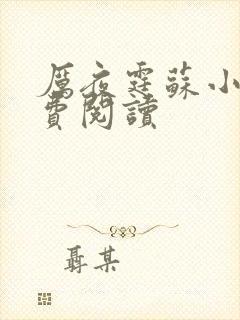 厉夜霆苏小汐免费阅读