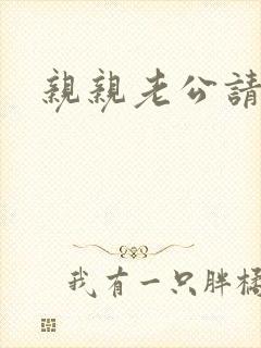 亲亲老公请住手